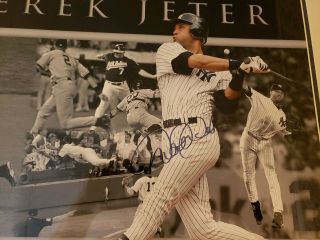 16 X 20 Derek Jeter Signed/Framed 11th Yankee Captain 810/2000 Steiner Cert 2