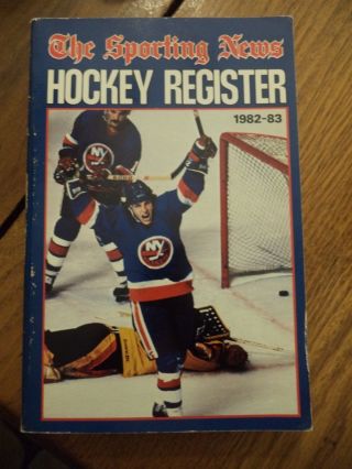 1982 - 1983 Hockey Register By The Sporting News Mike Bossy York Islanders