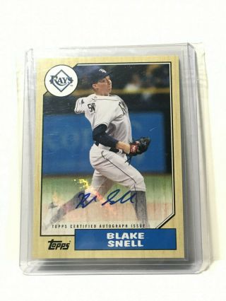 2017 Topps Blake Snell 1987 Auto 1987a - Bs