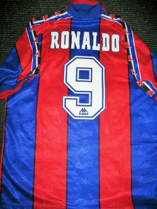 Ronaldo Kappa Barcelona Jersey 1996 1997 Shirt Inter Real Madrid Camiseta Xl