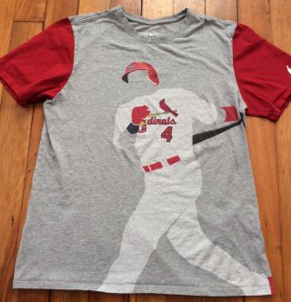 Nike Yadi Yadier Molina St.  Louis Cardinals Men’s Tee T - Shirt - Sz L Large