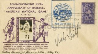 Mike Scott - Autographed 1939 " 100 Years Of Baseball " First Day Cover
