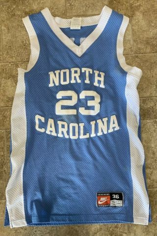 Rare Vintage Nike Unc North Carolina Tar Heels Michael Jordan Basketball Jersey