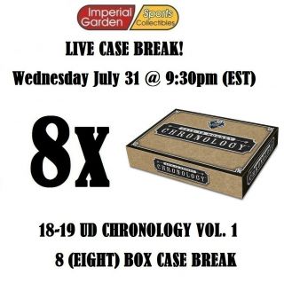18 - 19 Ud Chronology 8 (eight) Box Case Break 1364 - Buffalo Sabres