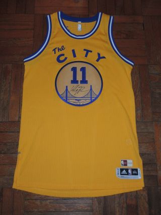 Golden State Warriors Klay Thompson The City Hwc Team Issued Autographed Jersey