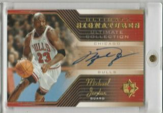 2004 - 05 Ud Ultimate Signatures Michael Jordan Auto " Sweet Card "