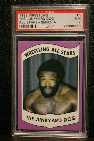 Psa 7 1982 Wrestling All Stars The Junkyard Dog 5 Nm Series A