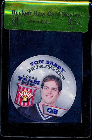 2002 King B Discs Tom Brady 6 Bgs 9.  5 Gem