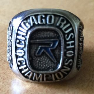 Chicago Rush 2006 Arena Football Championship Ring Sz.  8 - 8.  5 Souvenir/giveaway