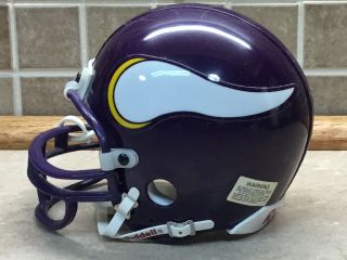 Minnesota Vikings Nfl Riddell Speed Mini Football Helmet 5” X 7”