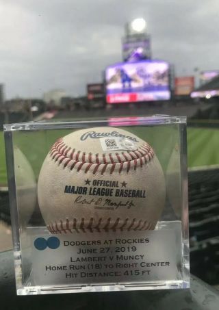 Max Muncy Los Angeles Dodgers Game Home Run Baseball Mlb Authenticated 2