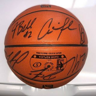 2019 GOLDEN STATE WARRIORS TEAM SIGNED BASKETBALL STEPHEN CURRY KEVIN DURANT 2