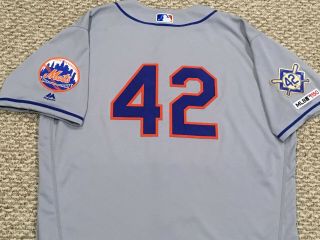 Jackie Robinson Size 50 42 2019 York Mets Game Jersey Road Gray Mlb Holo