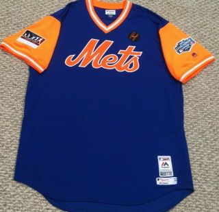 Little League Classic Size 50 2018 York Mets Game Jersey Issued Mlb Hologram