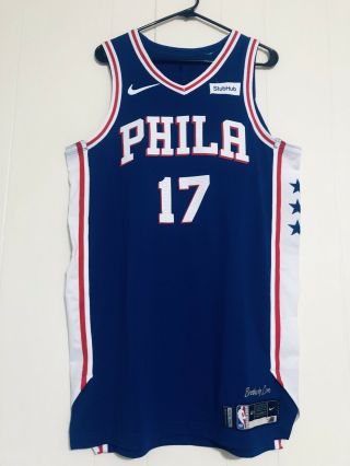 Philadelphia 76ers Sixers J.  J.  Redick Game Worn Jersey 2019 Playoffs