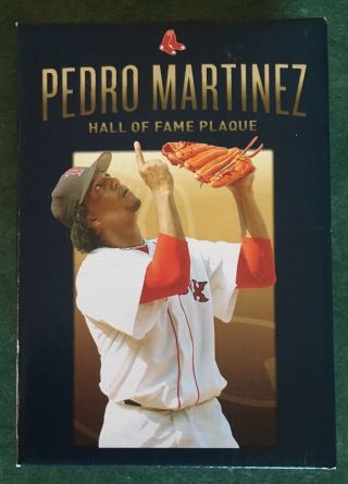 Pedro Martinez Hof Plaque Boston Red Sox Sga 7/28/15 Sga Pl