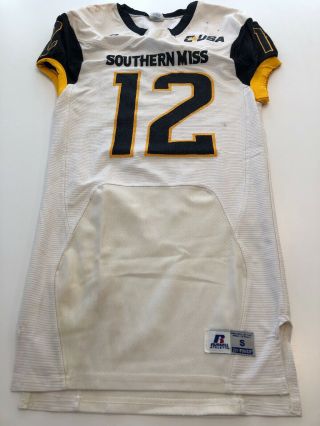 Game Worn Southern Mississippi Golden Eagles Football Jersey Small 12