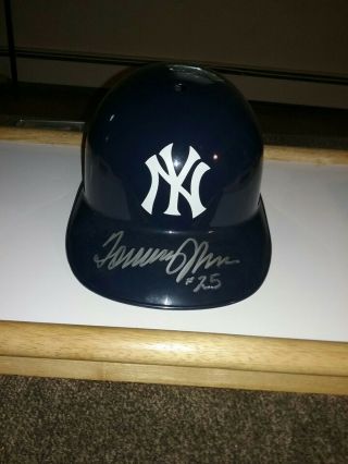 N.  Y.  Yankees Tommy John Signed Souvenir Helmet