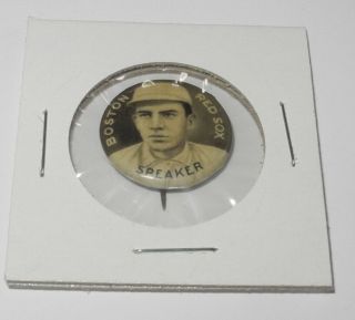 1910 - 12 Sweet Caporal Baseball Pin Coin Button Tris Speaker Boston Red Sox