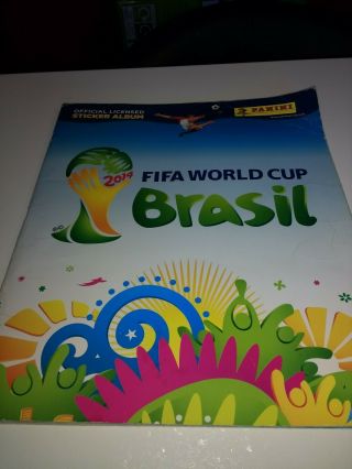 Fifa World Cup Brasil 2014 Incomplete Panini Album,  270 Stickers,  10 Adrenalynxl