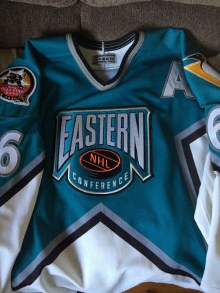 Mario Lemieux (1996) Eastern Conference Ccm All Star Nhl Hockey Jersey (52)