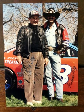 Richard Petty And Lee Petty (car Racing Legends) Autographed Photo