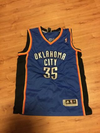 Adidas Kevin Durant Nba Okc Oklahoma City Thunder Basketball Jersey Men 