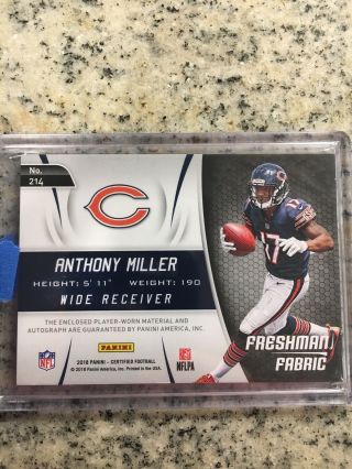 2018 Certified Anthony Miller Freshman Fabric RPA 13/299 3