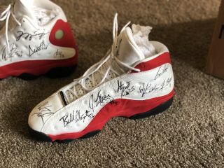 Bulls Michael Jordan Signed Game 1997 - 98 Nike Air Jordan XIII Shoes 2