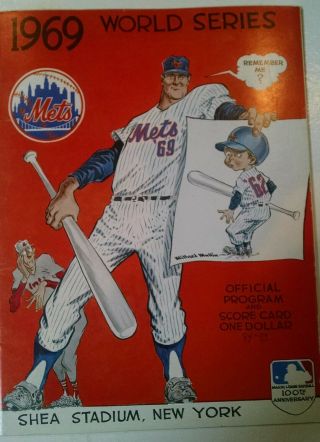 1969 World Champion NY Mets World Series Game 4 Signed Program and Ticket 5