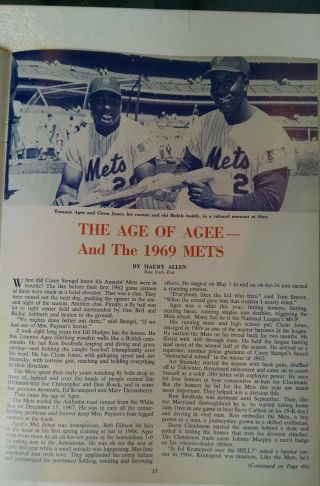 1969 World Champion NY Mets World Series Game 4 Signed Program and Ticket 8