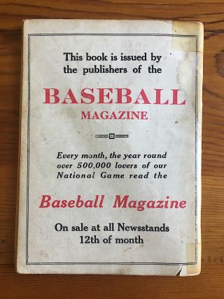 1922 Who’s Who In Baseball Rogers Hornsby Cover 7th Ed.  Babe Ruth Home Run List 7