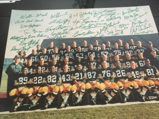 1966 Packers Team Signed Poster
