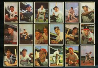 1953 Bowman Color Mid - Grade COMPLETE SET Berra Mantle Ford Musial,  PSA (PWCC) 3