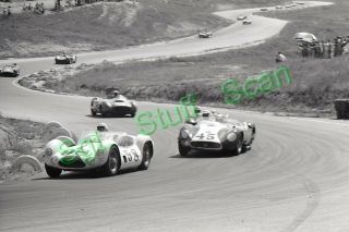 1960 Grand Prix Racing Photo Negatives (4) Carroll Shelby,  Bob Drake,  Pabst,