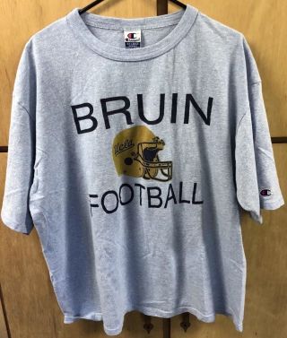 Vintage Champion Ucla Bruins Football T Shirt,  Men 