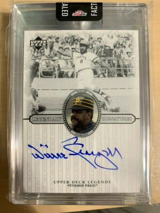 2000 Upper Deck Willie Stargell Auto Pittsburgh Pirates Hall Of Fame