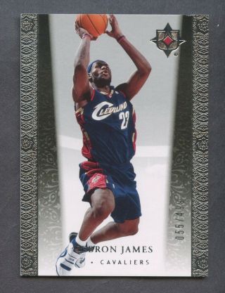 2006 - 07 Ud Ultimate 22 Lebron James Cleveland Cavaliers 55/499
