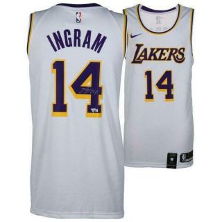 Brandon Ingram Autographed Lakers White Nike Swingman Jersey Fanatics