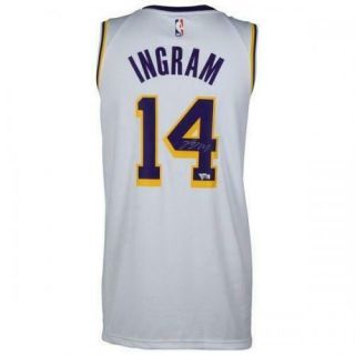 BRANDON INGRAM Autographed Lakers White Nike Swingman Jersey FANATICS 2