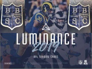 Minnesota Vikings 2019 Luminance 3 Box 1/4 Case Break W/bonuses 3