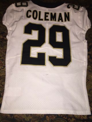 Nike Orleans Saints Game Worn Issued Jersey 2018 Season Coleman Ohio State 9