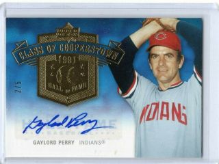Gaylord Perry 2005 Upper Deck Hall Of Fame Class Of Cooperstown Auto 2/5