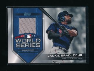 Jackie Bradley Jr.  2019 Topps World Series Champion Game Worn Jersey /99