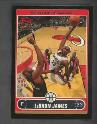 2006 - 07 Topps Black 123 Lebron James Cleveland Cavaliers /99