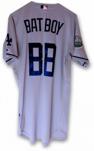 Bat Boy Team Issue Jersey Los Angeles Dodgers Road Gray 2012 Size 38