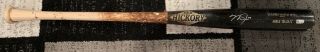 Mike Trout Mlb Authenticated Autographed Pro Stock Model Old Hickory Bat
