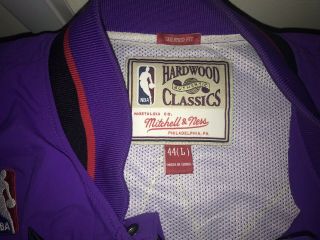 Authentic 1995 - 96 NBA Mitchell & Ness Toronto Raptors Vintage warm - up Jacket 4