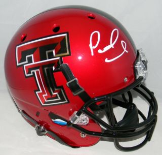 Patrick Mahomes Signed Autographed Texas Tech Red Raiders Full Size Helmet Jsa