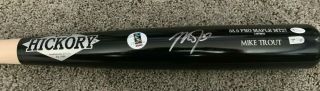 Mike Trout Angels OLD HICKORY Game Model Signed Baseball Bat MLB Authenticated 3